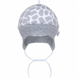 Kojenecká bavlněná čepička New Baby Žirafa
