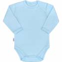 Kojenecké body s dlouhým rukávem New Baby Pastel modré