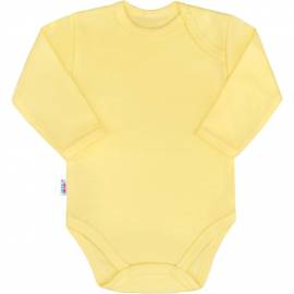 Kojenecké body s dlouhým rukávem New Baby Pastel žluté