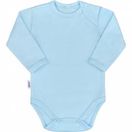 Kojenecké body s dlouhým rukávem New Baby Pastel modré