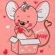 Kojenecký overal New Baby Mouse lososový