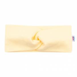 Kojenecká čelenka New Baby Style žlutá 40,5 cm