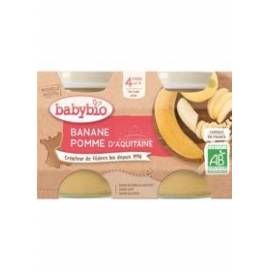 BABYBIO Príkrm jablko banán (2x 130 g)