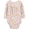 CARTER'S Body dlhý rukáv Floral dievča NB/ veľ. 56