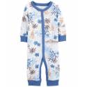 CARTER'S Overal bez nožičiek na cvoky Sleep&Play Blue Palm chlapec 3m