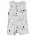 CARTER'S Overal letný Grey Boats chlapec 24m