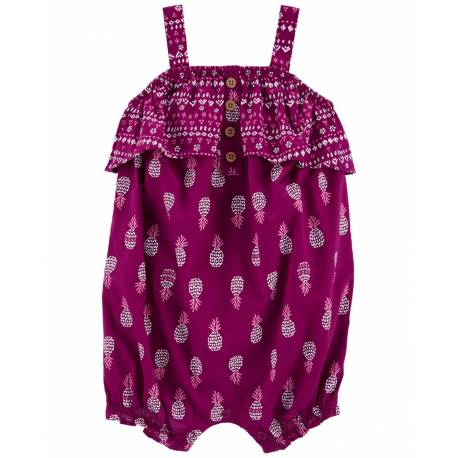 CARTER'S Overal letný Purple Pineapple dievča 12m