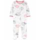 CARTER'S Overal na cvoky fleece Sleep&Play Pink Hedgehog dievča PRE