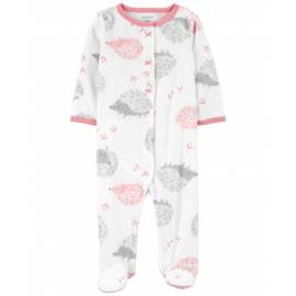 CARTER'S Overal na cvoky fleece Sleep&Play Pink Hedgehog dievča PRE