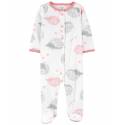 CARTER'S Overal na cvoky fleece Sleep&Play Pink Hedgehog dievča PRE