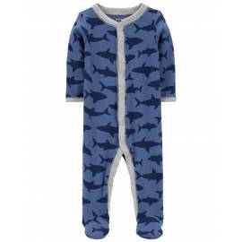 CARTER'S Overal na cvoky Sleep&Play Blue Shark chlapec NB/ veľ. 56