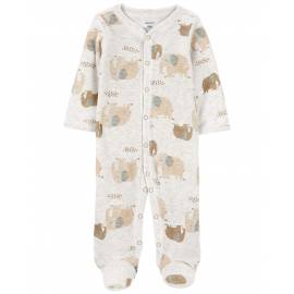 CARTER'S Overal na cvoky Sleep&Play Grey Elephant chlapec NB/veľ. 56