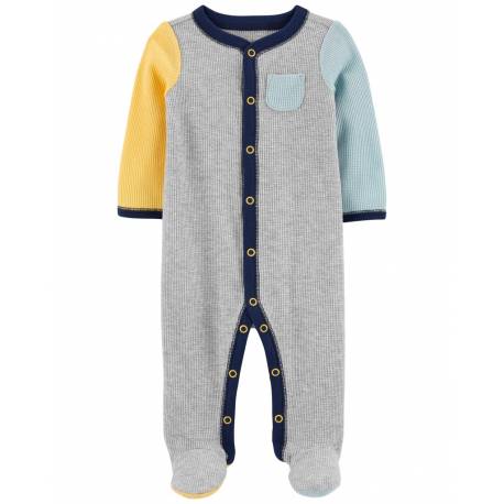 CARTER'S Overal na cvoky Sleep&Play Grey&Multicolor chlapec 3m