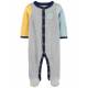 CARTER'S Overal na cvoky Sleep&Play Grey&Multicolor chlapec NB, veľ. 56