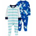 CARTER'S Overal na zips Sleep & Play Blue Seagull chlapec 2ks NB/ veľ. 56