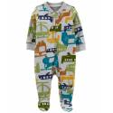 CARTER'S Overal na zips Sleep&Play Grey Cars chlapec NB