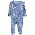 CARTER'S Overal na zips Sleep&Play Flora Blue dievča PRE, veľ. 46