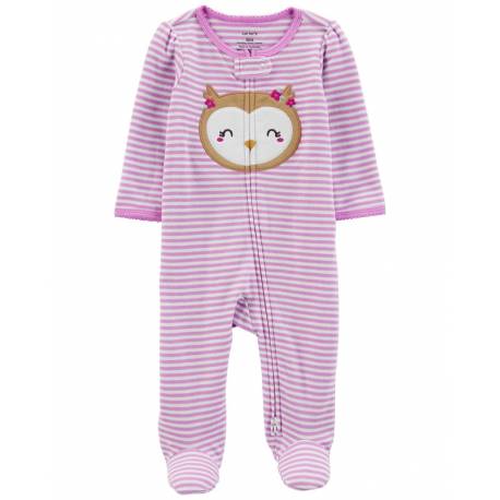 CARTER'S Overal na zips Sleep&Play Owl Purple dievča PRE, veľ. 46