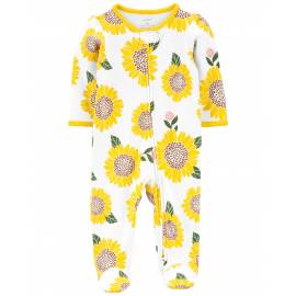 CARTER'S Overal na zips Sleep&Play Sunflowers dievča NB/ veľ. 56