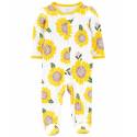 CARTER'S Overal na zips Sleep&Play Sunflowers dievča NB/ veľ. 56