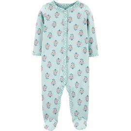 CARTER'S Overal zips Floral Mint dievča PRE/ veľ. 46
