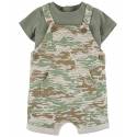 CARTER'S Set 2dielny tričko kr. rukáv, kraťasy na traky Green Camo chlapec 3m