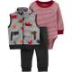 CARTER'S Set 3dielny vesta, body, nohavice chlapec Dino 3 m /veľ. 62
