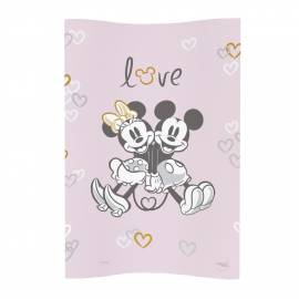 CEBA Podložka prebaľovacia mäkká COSY (50x70) Disney Minnie&Mickey Pink