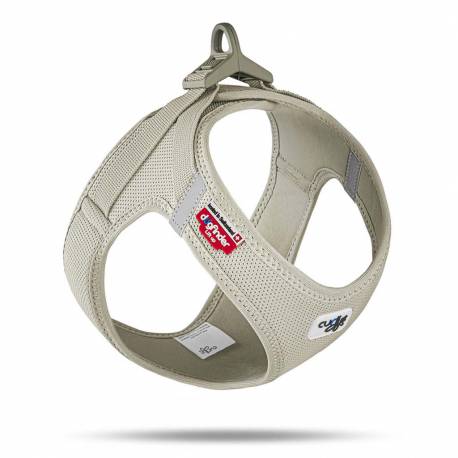 CURLI Postroj pre psov so sponou Air-Mesh Light Tan M, 6-9 kg