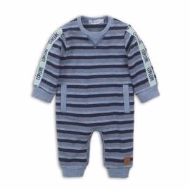 DIRKJE Set 1dielny + čiapka D-BOY ADVENTURE TIME 56 Blue melee + navy