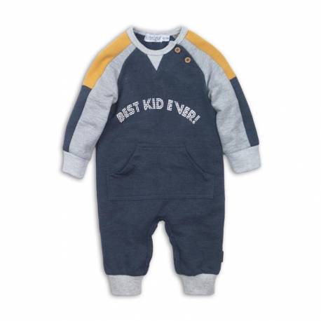 DIRKJE Set 1dielny D-JUST BE COOL BEST KID EVER 56 Navy melee+grey melee+ochre