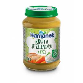 HAMÁNEK Morka s gratinovanou zeleninou a ryžou 190 g