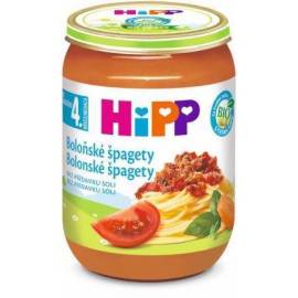 HiPP BIO Špagety v bolonskej omáčke 190 g - mäsovo-zeleninový príkrm