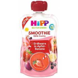 HiPP Príkrm ovocnýis BIO Smoothie jablko, banán, červené ovocie 120ml