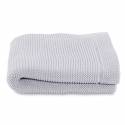 CHICCO Deka pletená Tricot Blanket Light Grey 90x70 cm