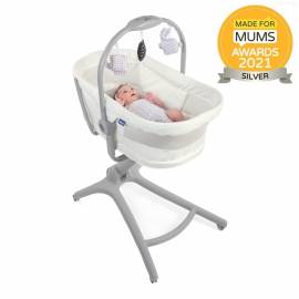 CHICCO Postieľka/lehátko/stolička Chicco Baby Hug 4v1 - White Snow