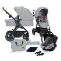 KINDERKRAFT Kočík kombinovaný B-tour Lite 3v1 Light Grey